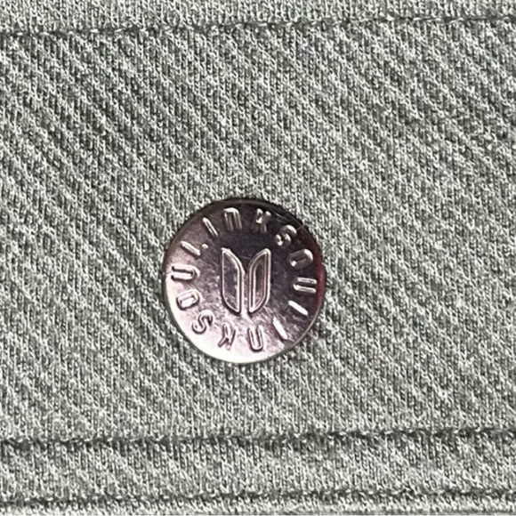 Linksoul Wyeth Shirt Jacket Shacket Men XL Snap Button Gray Cabin Core Golf Wear - Picture 9 of 10